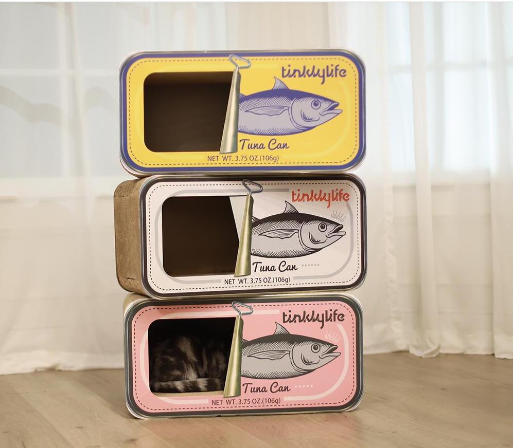 Tinkly Life Cat Scratcher Tuna Can