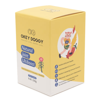 OKEY DOGGY Natural Joint Ultiboost For Cats & Dogs 150g expiry 10/2024