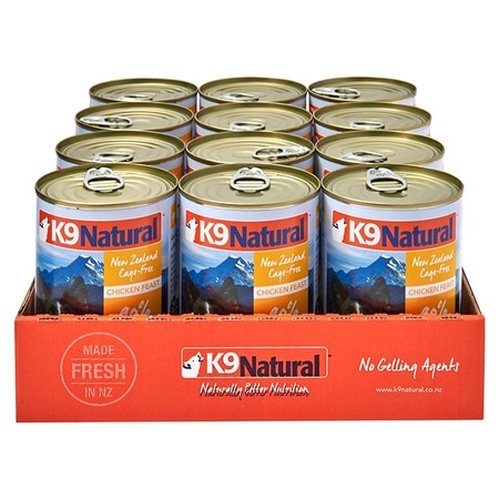 K9 Natural Chicken Feast Canned Dog Food 370g x12 Cans Bundi Pet Supplies