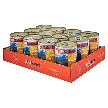 K9 Natural Chicken Feast Canned Dog Food 370g x12 Cans Bundi Pet Supplies