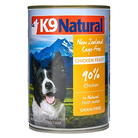 K9 Natural Chicken Feast Canned Dog Food 370g x12 Cans Bundi Pet Supplies