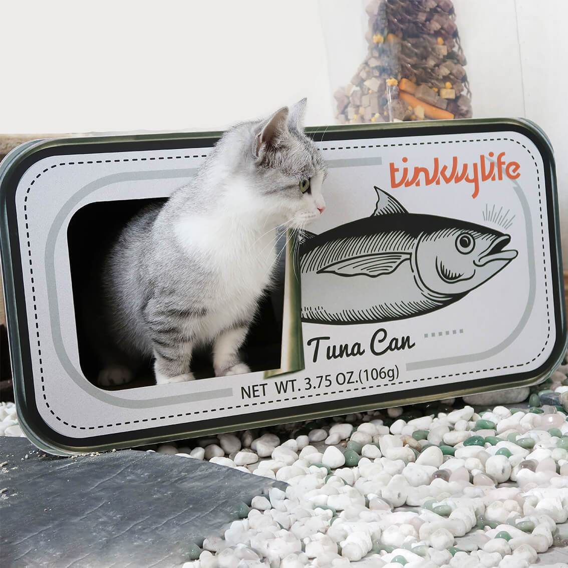 Tinkly Life Cat Scratcher Tuna Can