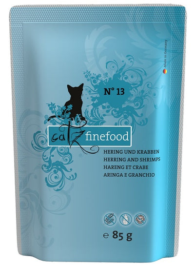 Catz Finefood Cat Food Herring & Shrimps N°13 85g x 16