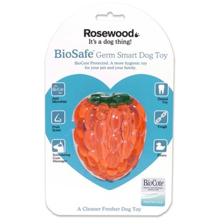 Rosewood BioSafe Germ Smart Dog Toy Raspberry