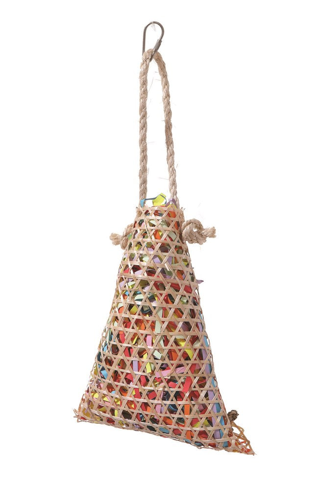 Basket of Shredding Papers Bird Toy