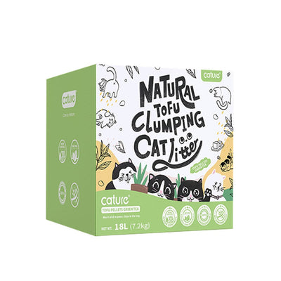CATURE Tofu Clumping Cat Litter Green Tea 18L/7.2Kg