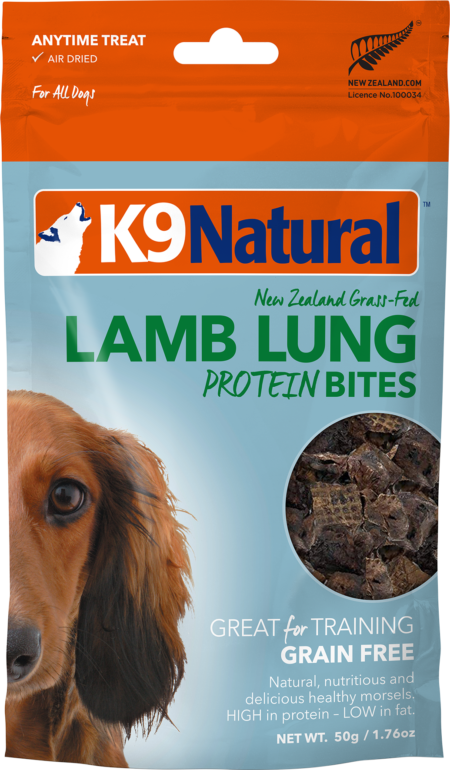 K9 Natural Lamb Lung Protein Bites 60g Bundi Pet Supplies