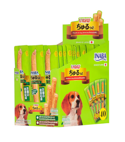 Churutto Stick for Dog Chicken with Vegetables 400 g (10 g x 40)