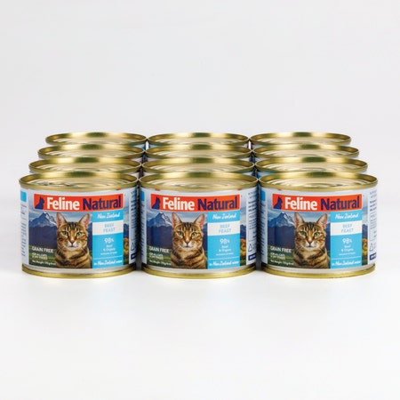 Feline Natural Beef Feast Wet Cat Food 170g x 12 Cans - Bundi Pet Supplies