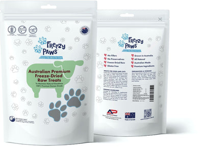 Freezy Paws Freeze-Dried Lamb Liver Raw Treats for Pet Cat Dog 100g