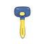 Petpure Pakeway T10 Rotable Self Slicker Pet Grooming Brush-Blue/Yellow