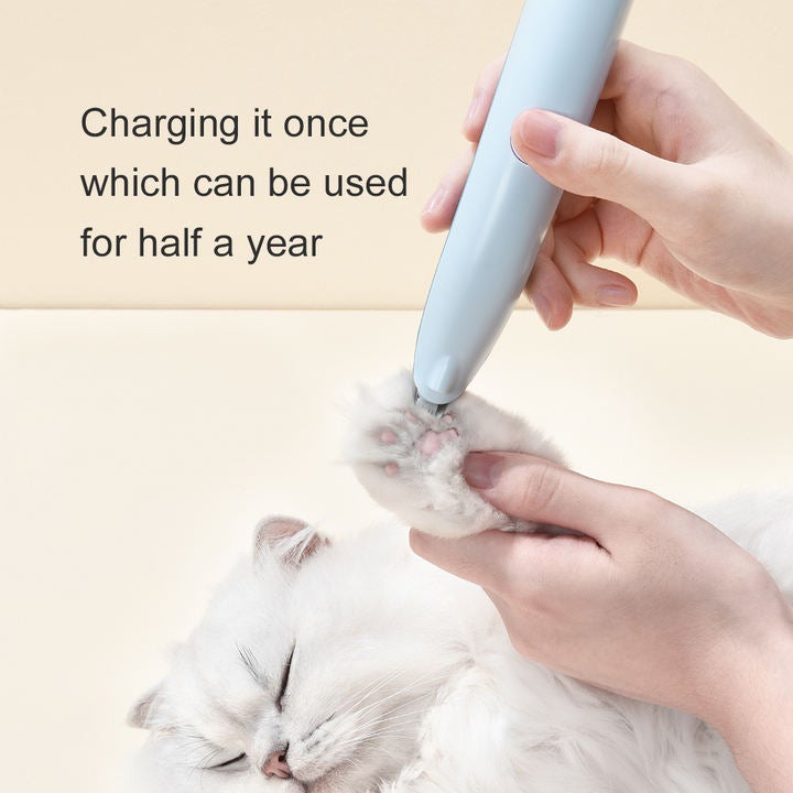Petpure Pakeway Quiet Electric Pet Hair Trimmer-USB Power charge & with Lamp-Blue