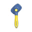 Petpure Pakeway T10 Rotable Self Slicker Pet Grooming Brush-Blue/Yellow