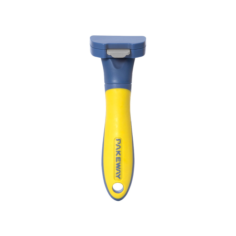 Pakeway T10 Self Slicker Pet Grooming Comb -Medium-Blue/Yellow