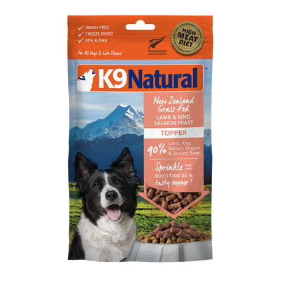 K9 Natural Freeze Dried Lamb and King Salmon Topper 100g Bundi Pet Supplies