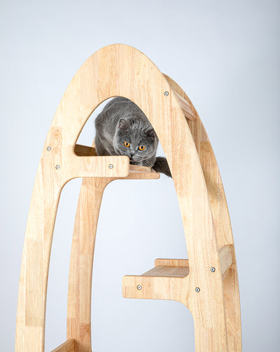 HONEYPOT CAT® MiaoZuo Solid Wood Cat Tree 173cm #ag190501