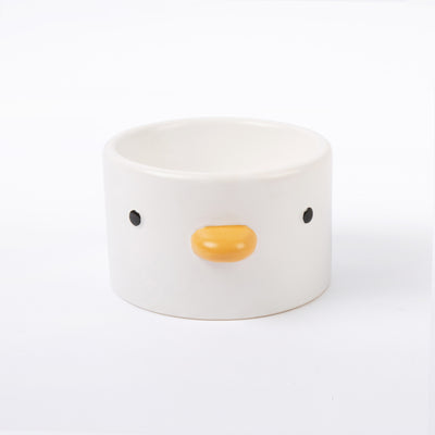Ceramic Elevated Chick Cat Bowl, 12 Degree Angle