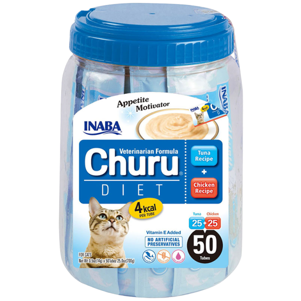 Inaba Churu Diet Tuna Recipe & Chicken Recipe 14g x 50Tubes