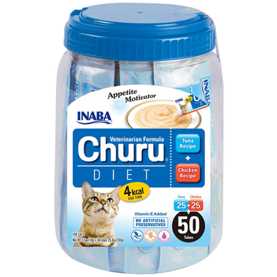 Inaba Churu Diet Tuna Recipe & Chicken Recipe 14g x 50Tubes