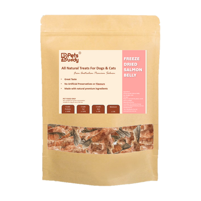 PetsBuddy Freeze Dried Treat Salmon Belly 1kg