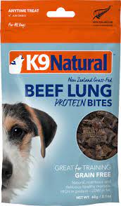 K9 Natural Beef Lung Protein Bites 60g Bundi Pet Supplies