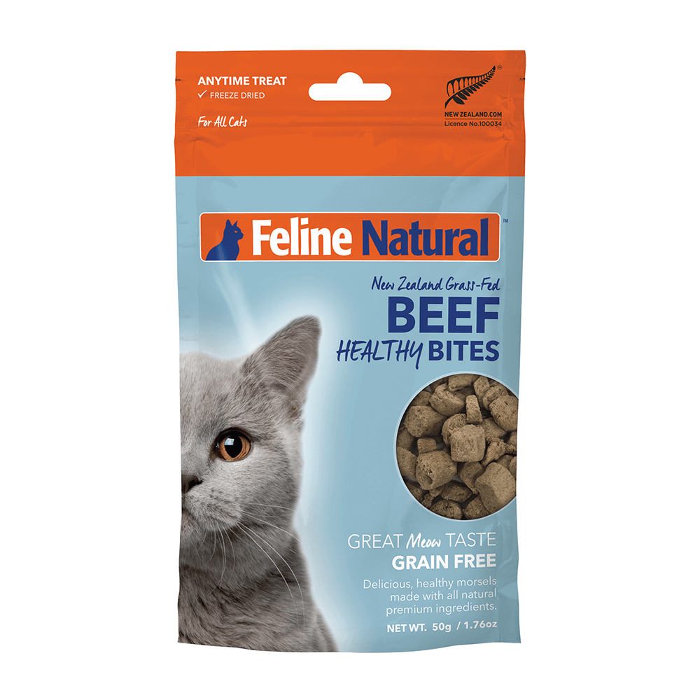 Feline Natural Beef Healthy Bites For Cat 50g Bundi Pet Supplies