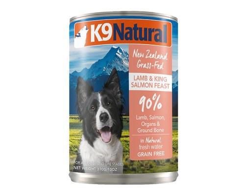 K9 Natural Lamb and King Salmon Canned Dog Food 370g x12 Cans Bundi Pet Supplies