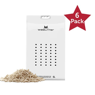 WEELITTER Tofu Cat Litter 6L/2.5KG Value pack (Pack of 6)