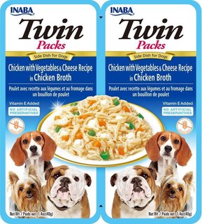 Inaba- Twins Packs Chicken with Vegetables & Cheese in Chicken Flavored Broth
