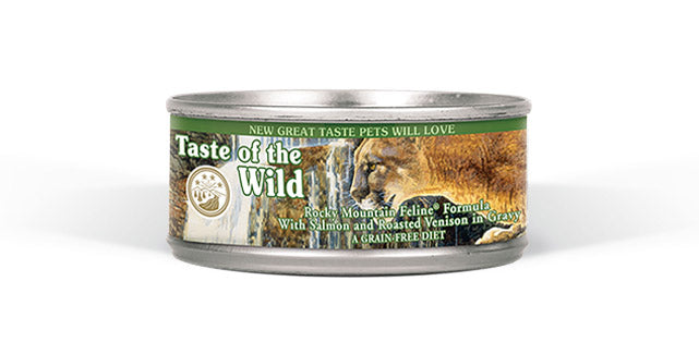 TASTE OF THE WILD Rocky Mountain Feline® Formula with Salmon & Roasted Venison in Gravy