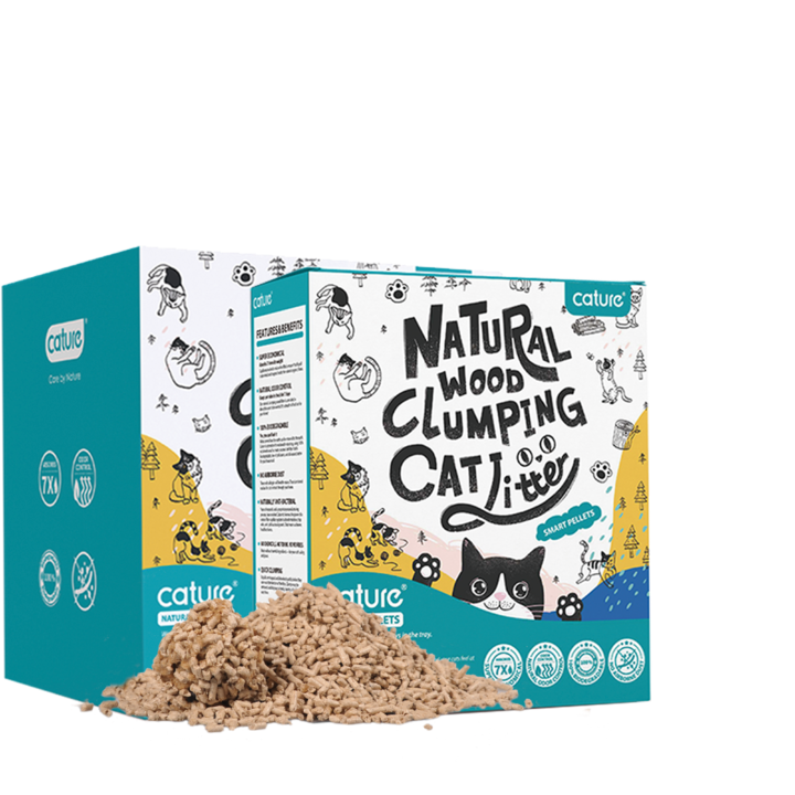 CATURE Wood Clumping Cat Litter Smart Pellets 20L/8Kg